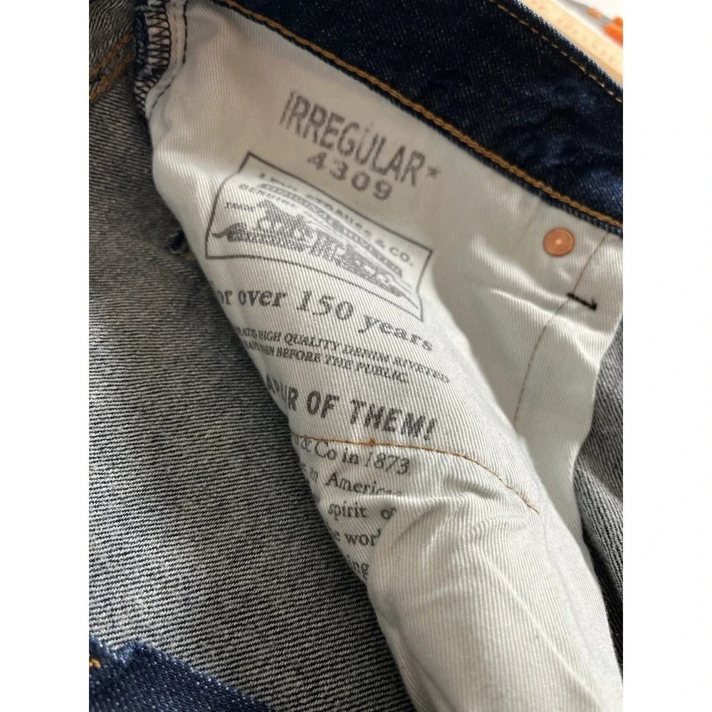Levis 568 Premium Irregular Loose Straight Dark Wash Jeans Men's 36x30 (38x29)‎